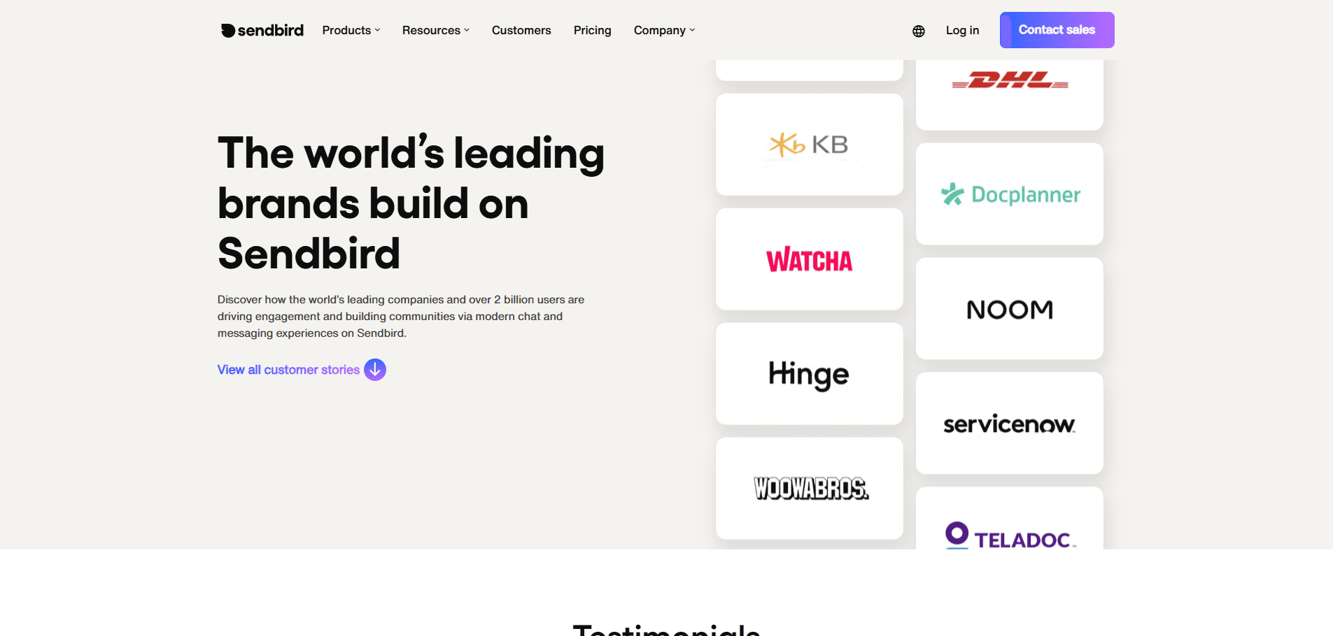Sendbird – in‑app voice & video calls