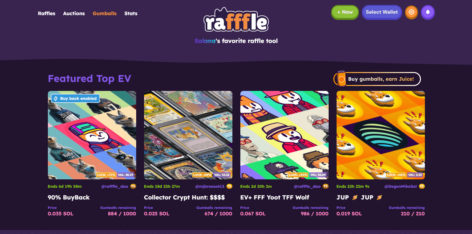 Rafffle – raffle details view