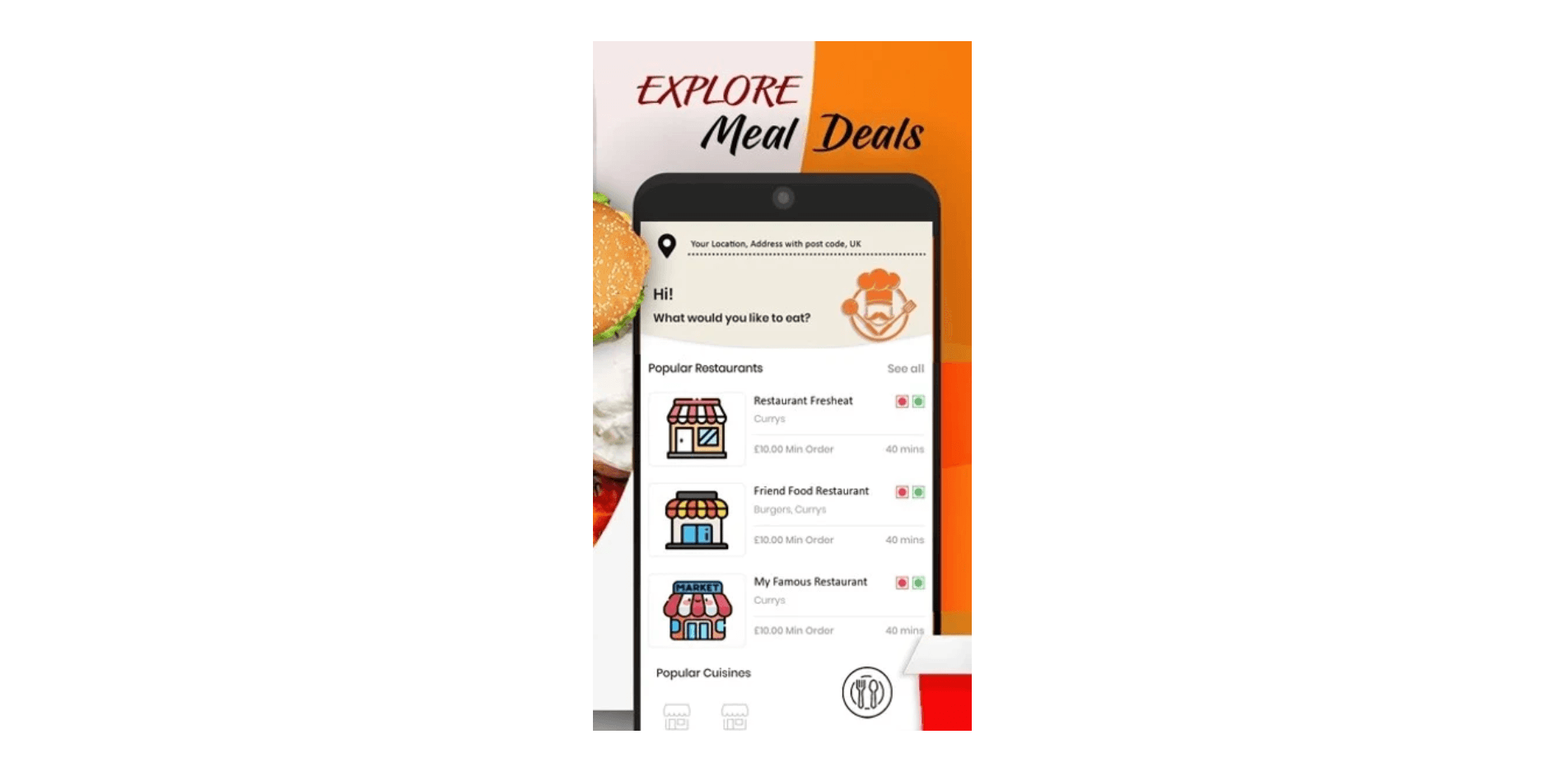 Fresh Eats – live driver tracking map
