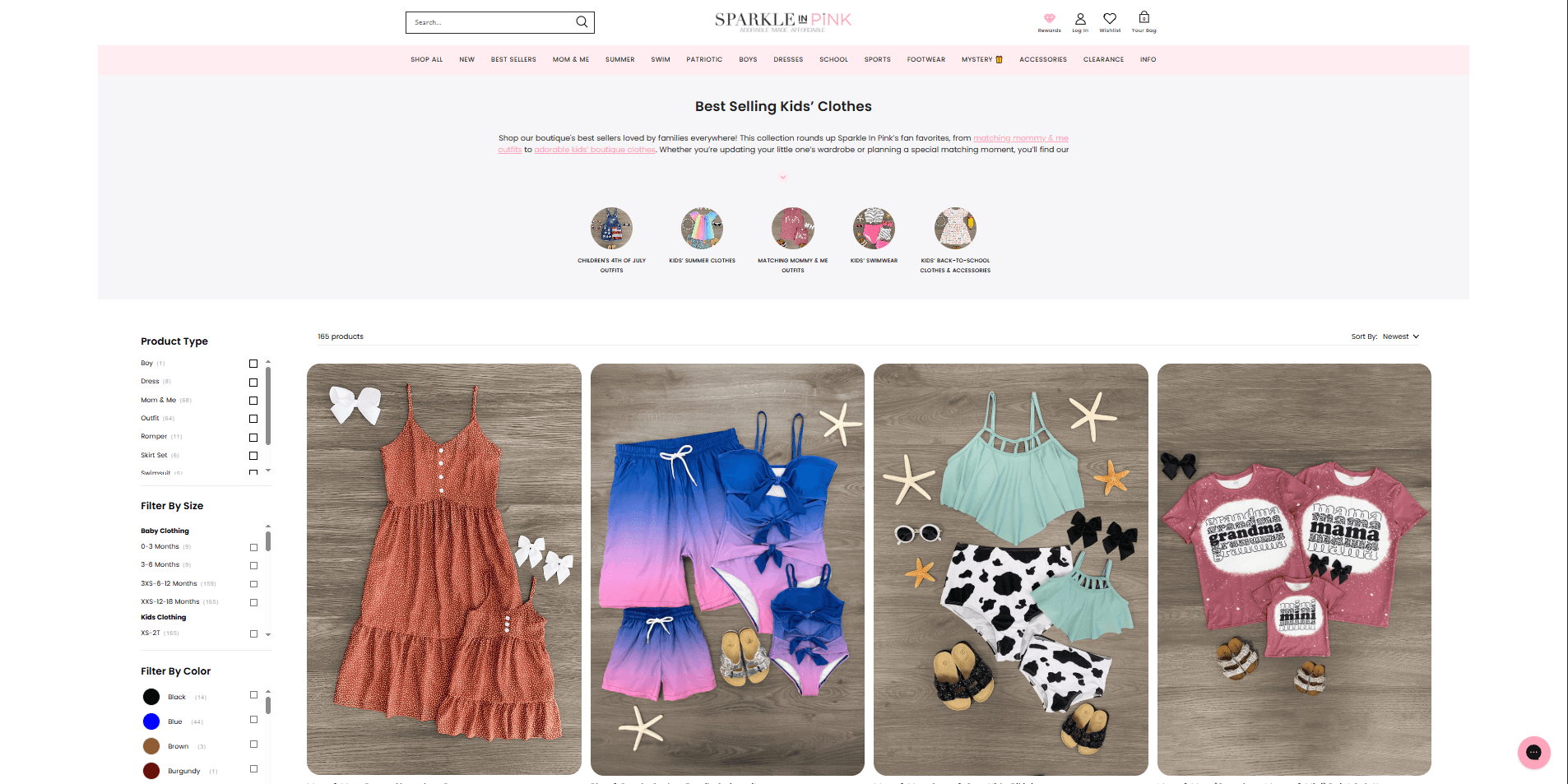Sparkle In Pink — mix-and-match outfit builder
